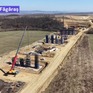 Lucrări la lotul 3 Arpașu de Jos – Sâmbăta de Sus al autostrăzii A13 Sibiu – Făgăraș