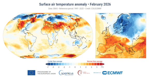 Iarna 2025–2026: frig local, recorduri globale și extreme climatice în creștere