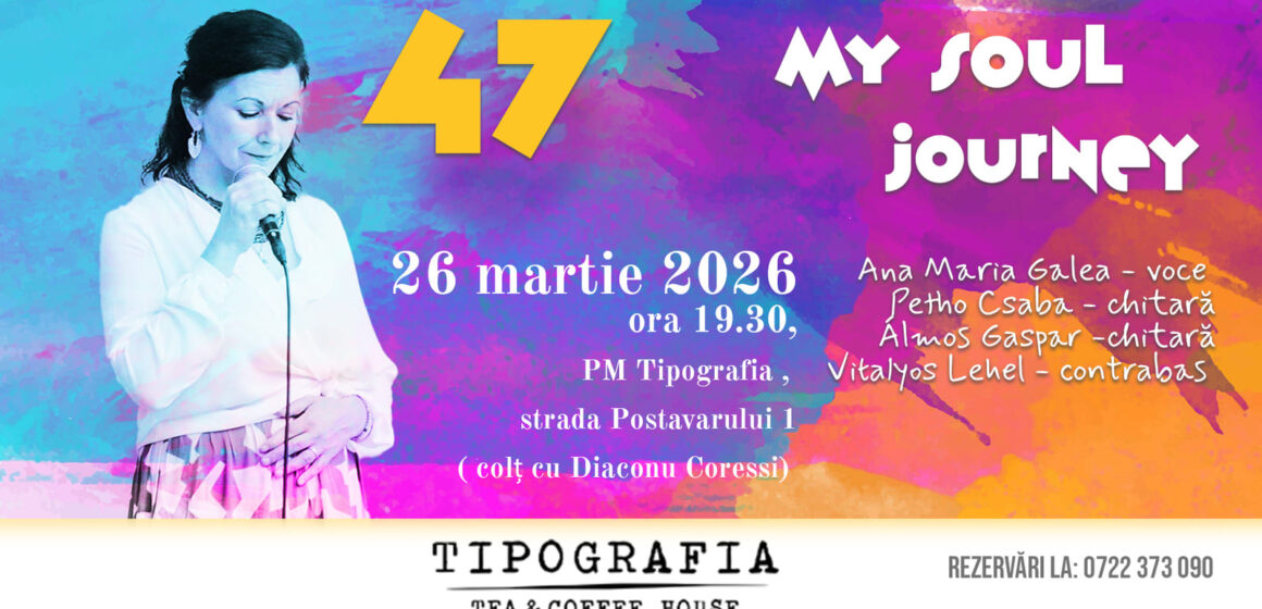 My soul journey, jazz cu Ana Maria Galea, Gáspár Álmos, Petho Csaba și Vitályos Lehel @ Tipografia