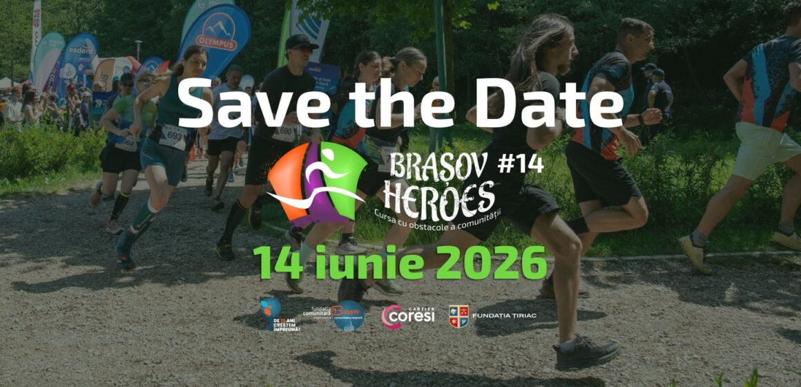 Fundația Comunitară Brașov a deschis înscrierile pentru Brașov Heroes. Brașovenii sunt invitați să participe pe 14 iunie la cursa cu obstacole a comunității ca alergători, donatori sau ambasadori