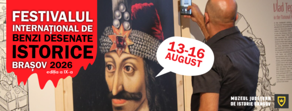 Muzeul Județean de Istorie Brașov a lansat concursul Festivalului Internațional de Benzi Desenate Istorice Brașov, ediția a IX-a. Înscrierile sunt deschise până în 12 iulie 2026