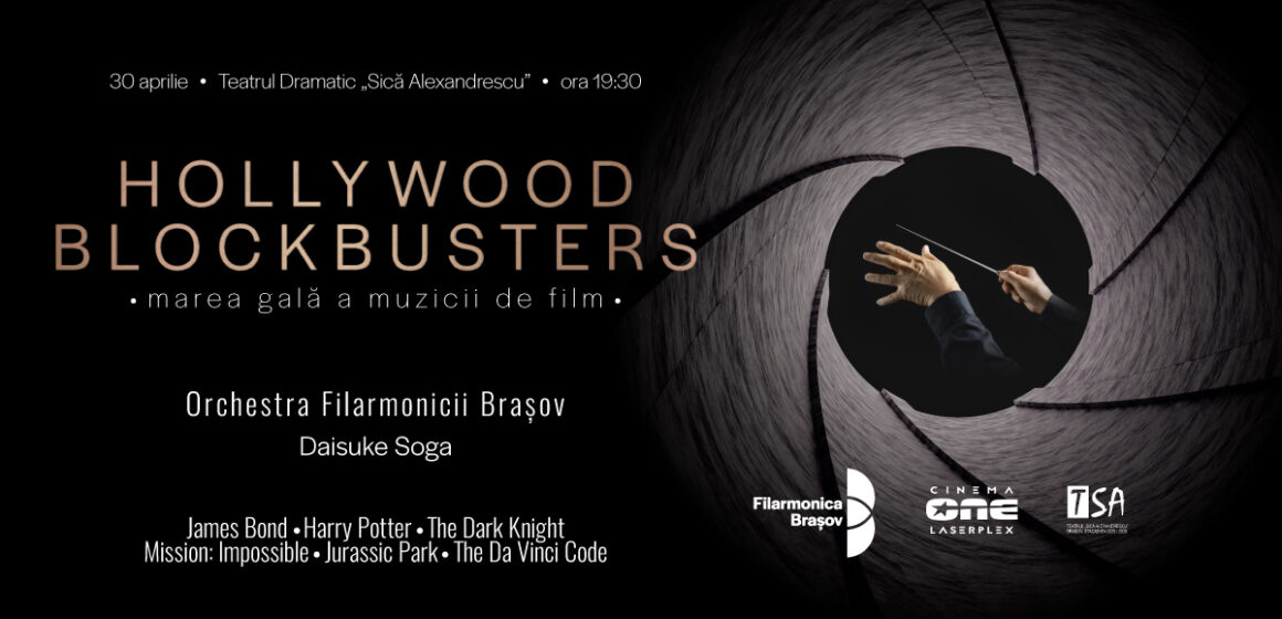 Muzica din filme precum Harry Potter, The Dark Knight, Pirații din Caraibe pe scena Filarmonicii Brașov în cadrul concertului Hollywood Blockbusters