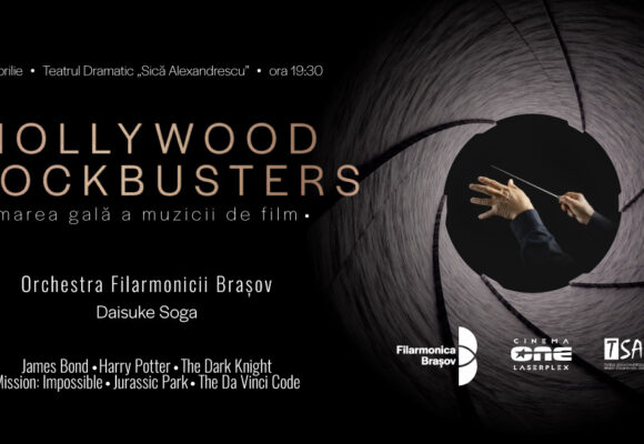 Muzica din filme precum Harry Potter, The Dark Knight, Pirații din Caraibe pe scena Filarmonicii Brașov în cadrul concertului Hollywood Blockbusters