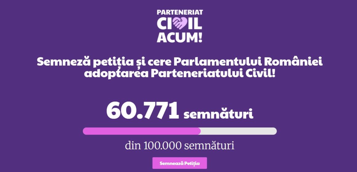 Mai multe organizații și persoane cer Parlamentului să adopte legea parteneriatului civil | Petiția a depășit 60.000 de semnături