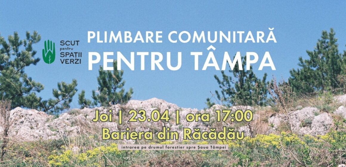 SCUT pentru Spații Verzi anunță o plimbare comunitară pentru Tâmpa