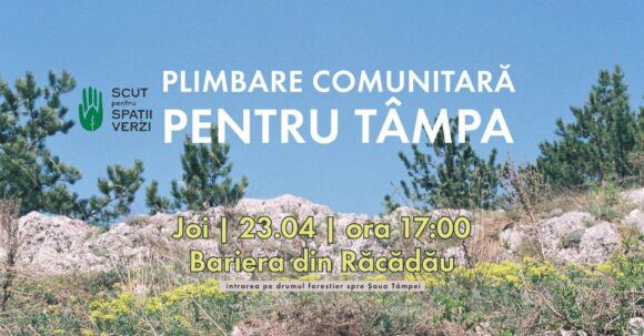 SCUT pentru Spații Verzi anunță o plimbare comunitară pentru Tâmpa