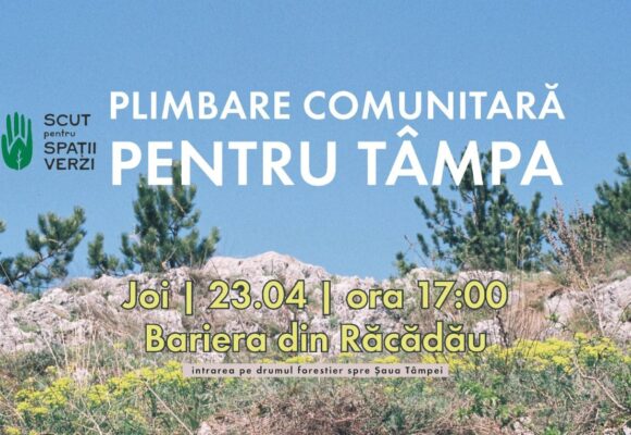 SCUT pentru Spații Verzi anunță o plimbare comunitară pentru Tâmpa