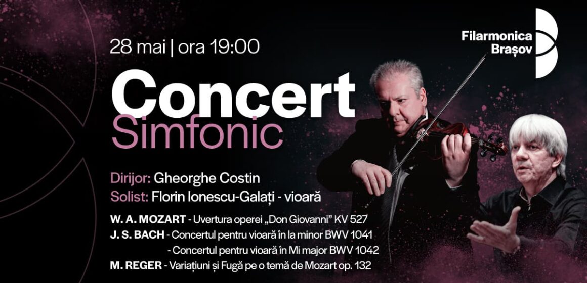 Florin Ionescu-Galați interpretează două concerte de Bach joi seară la Filarmonica Brașov