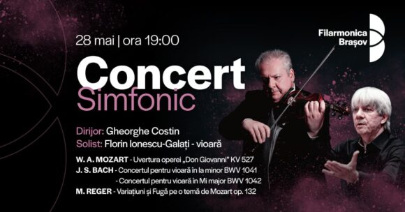 Florin Ionescu-Galați interpretează două concerte de Bach joi seară la Filarmonica Brașov