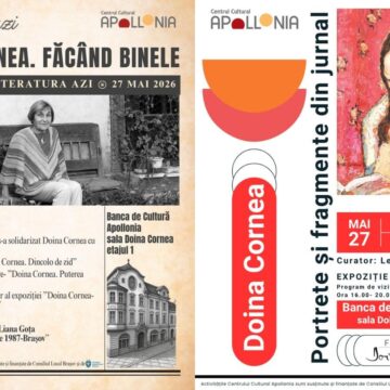 Literatura Azi – prelegere și vernisaj Doina Cornea la Centrul Cultural Apollonia