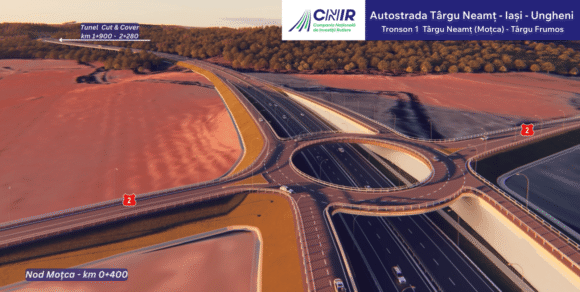 CNIR a semnat primul contract cu finanțare SAFE pentru tronsonul 1 Târgu Neamț – Târgu Frumos al Autostrăzii A8