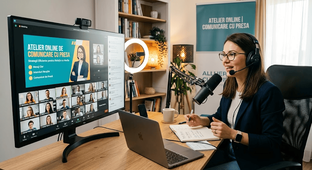 Pregătim un atelier ONLINE de comunicare cu presa Pregătim un atelier ONLINE de comunicare cu presa