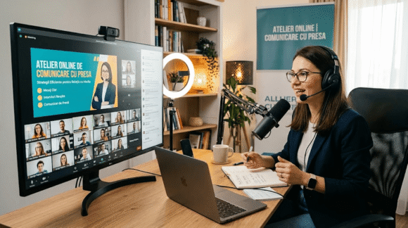 Pregătim un atelier ONLINE de comunicare cu presa