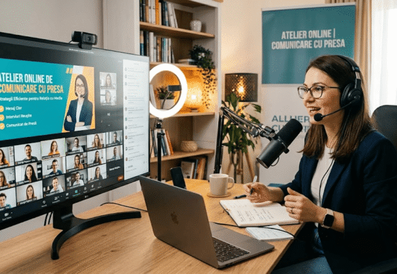 Pregătim un atelier ONLINE de comunicare cu presa Pregătim un atelier ONLINE de comunicare cu presa