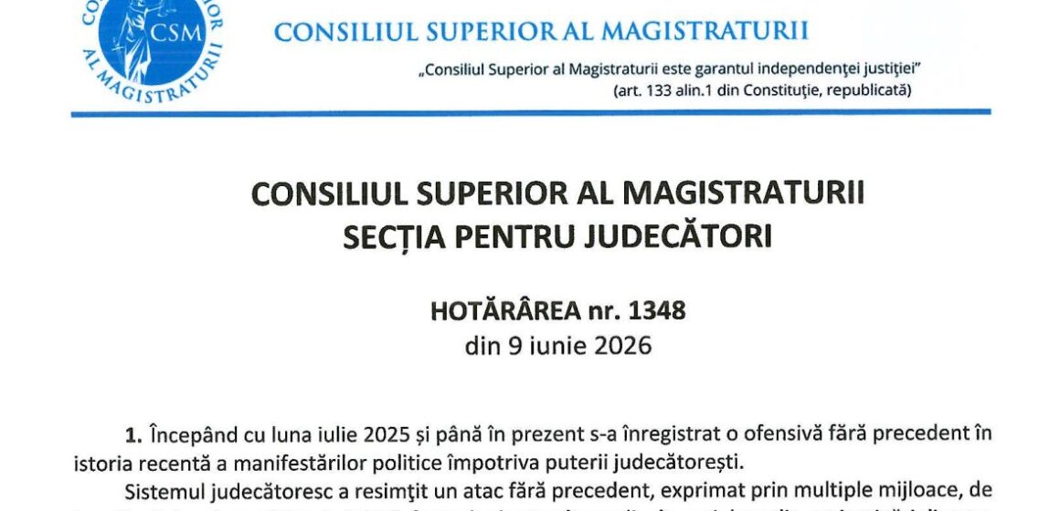 Abuz de autoritate al Secției pentru judecători ai CSM. Încercări de cenzură și de intimidare a presei și a societății civile