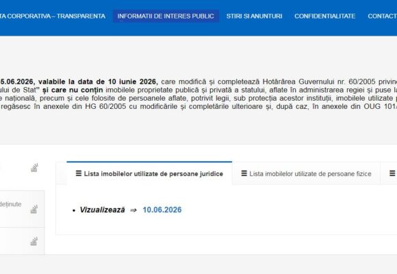 RA-APPS a publicat lista tuturor imobilelor proprietate publică și privată a statului aflate în administrarea regiei RA-APPS a publicat lista tuturor imobilelor proprietate publică și privată a statului aflate în administrarea regiei