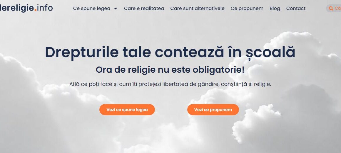 Ora de religie nu este obligatorie | ASUR a lansat platforma „Ora de religie”