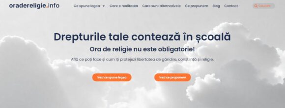 Ora de religie nu este obligatorie | ASUR a lansat platforma „Ora de religie”