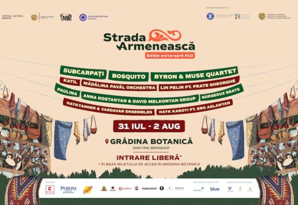 Festivalul Strada Armenească celebrează 10 ediții între 31 iulie și 2 august în Grădina Botanică din București Festivalul Strada Armenească celebrează 10 ediții între 31 iulie și 2 august în Grădina Botanică din București