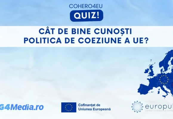 Cât de bine cunosc tinerii politica de coeziune a UE? 680 de persoane au răspuns la „quiz-uri” în proiectul COHERO4EU Cât de bine cunosc tinerii politica de coeziune a UE? 680 de persoane au răspuns la „quiz-uri” în proiectul COHERO4EU