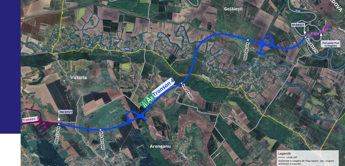 Tronsonul 4 al Autostrăzii Unirii A8 intră în etapa de proiectare. A fost emis Ordinul de începere Tronsonul 4 al Autostrăzii Unirii A8 intră în etapa de proiectare. A fost emis Ordinul de începere