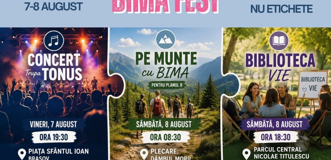 BIMA FEST revine la Brașov cu muzică, drumeție și povești reale despre incluziune BIMA FEST revine la Brașov cu muzică, drumeție și povești reale despre incluziune