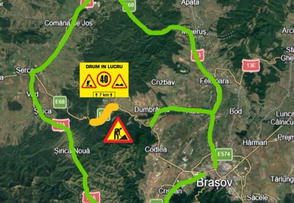 DRDP Brașov anunță restricții de circulație pe DN1, între Brașov și Făgăraș