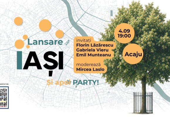 Harta Literară se lansează la Iași, pe 4 și 5 septembrie: discuții și un oraș de povești, între ficțiune și realitate, cu Florin Lăzărescu Harta Literară se lansează la Iași, pe 4 și 5 septembrie: discuții și un oraș de povești, între ficțiune și realitate, cu Florin Lăzărescu