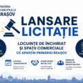 10 spații de locuit și 9 spații comerciale ale municipiului Brașov sunt scoase la licitație publică