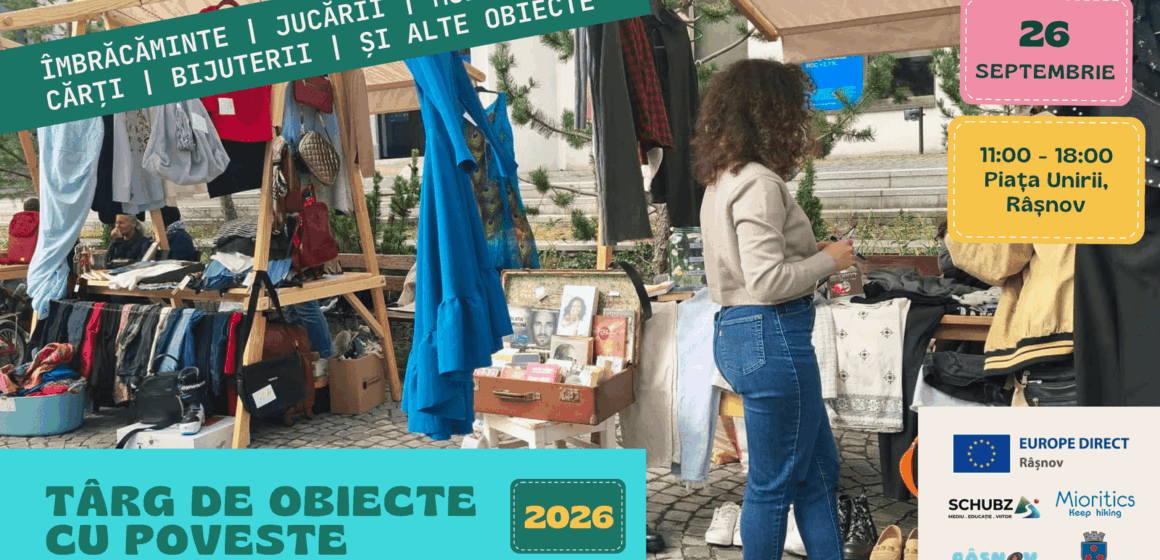 Târg de obiecte cu poveste, pe 26 septembrie, în Piața Unirii din Râșnov