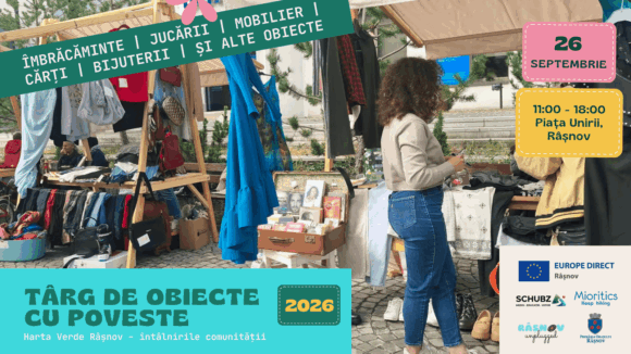 Târg de obiecte cu poveste, pe 26 septembrie, în Piața Unirii din Râșnov