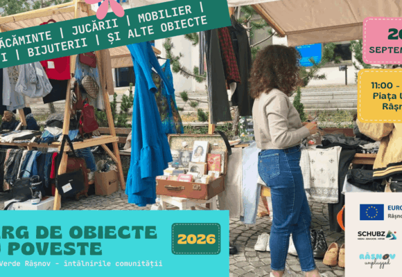Târg de obiecte cu poveste, pe 26 septembrie, în Piața Unirii din Râșnov Târg de obiecte cu poveste, pe 26 septembrie, în Piața Unirii din Râșnov