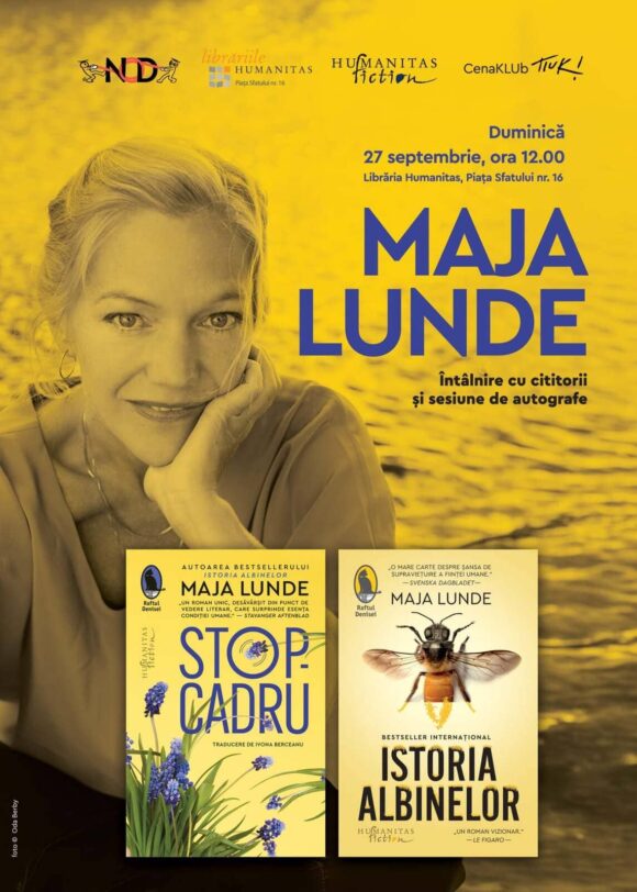 NOD Festival & CenaKLUb Tiuk – întâlnire cu scriitoarea Maja Lunde