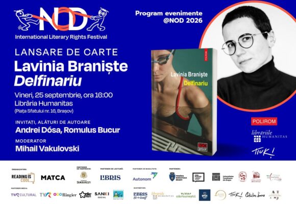 NOD Festival & CenaKLUb Tiuk lansează „Delfinariu” de Lavinia Braniște