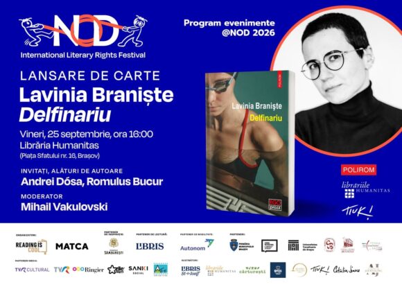NOD Festival & CenaKLUb Tiuk lansează „Delfinariu” de Lavinia Braniște