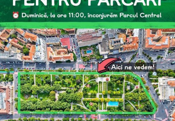 SCUT pentru spații verzi | Protest Nu vrem parcare sub Parcul Central!