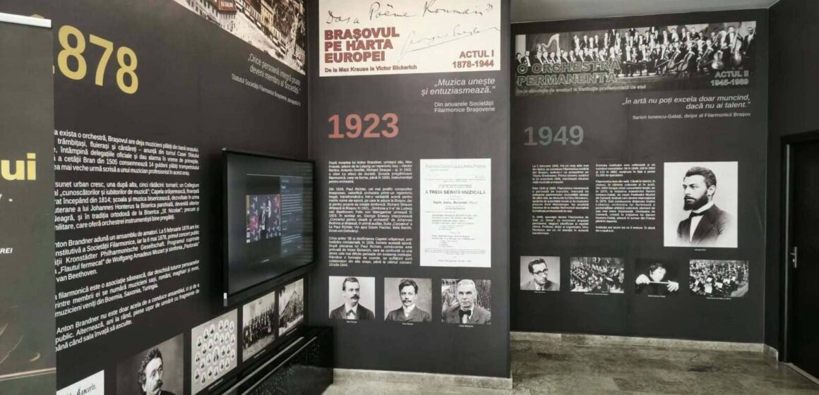 „Simfonia timpului – povestea Filarmonicii Brașov” s-a deschis la Sala Patria: aproape 150 de ani de istorie a Filarmonicii Brașov, într-o expoziție interactivă
