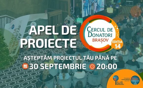 Fundația Comunitară Brașov anunță deschiderea apelului de proiecte pentru a paisprezecea ediție a Cercului de Donatori Brașov Fundația Comunitară Brașov anunță deschiderea apelului de proiecte pentru a paisprezecea ediție a Cercului de Donatori Brașov