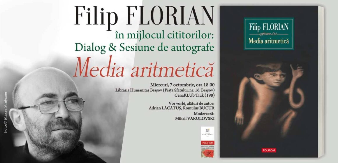 Întâlnirile CenaKLUb Tiuk | Filip Florian – „Media aritmetică”
