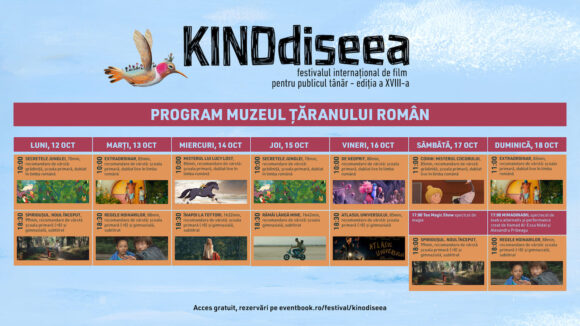 Olimpia Melinte, Dana Rogoz și Andi Vasluianu alcătuiesc juriul KINOdiseea #18. Filme internaționale și ateliere gratuite pentru copii, între 10 și 18 octombrie la București