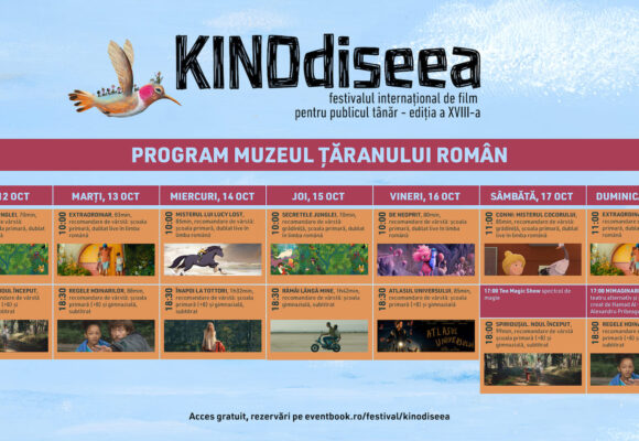 Olimpia Melinte, Dana Rogoz și Andi Vasluianu alcătuiesc juriul KINOdiseea #18. Filme internaționale și ateliere gratuite pentru copii, între 10 și 18 octombrie la București