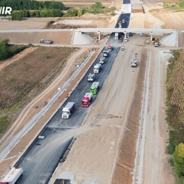 Stadiul lucrărilor pe Autostrada Transilvania, lotul Chiribiș-Biharia
