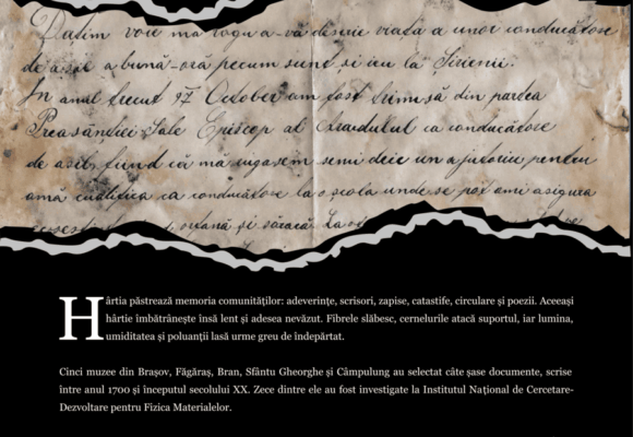 „Terapia hârtiei” deschide seria evenimentelor publice ale proiectului „Documente de patrimoniu” la Muzeul „Casa Mureșenilor” Brașov „Terapia hârtiei” deschide seria evenimentelor publice ale proiectului „Documente de patrimoniu” la Muzeul „Casa Mureșenilor” Brașov