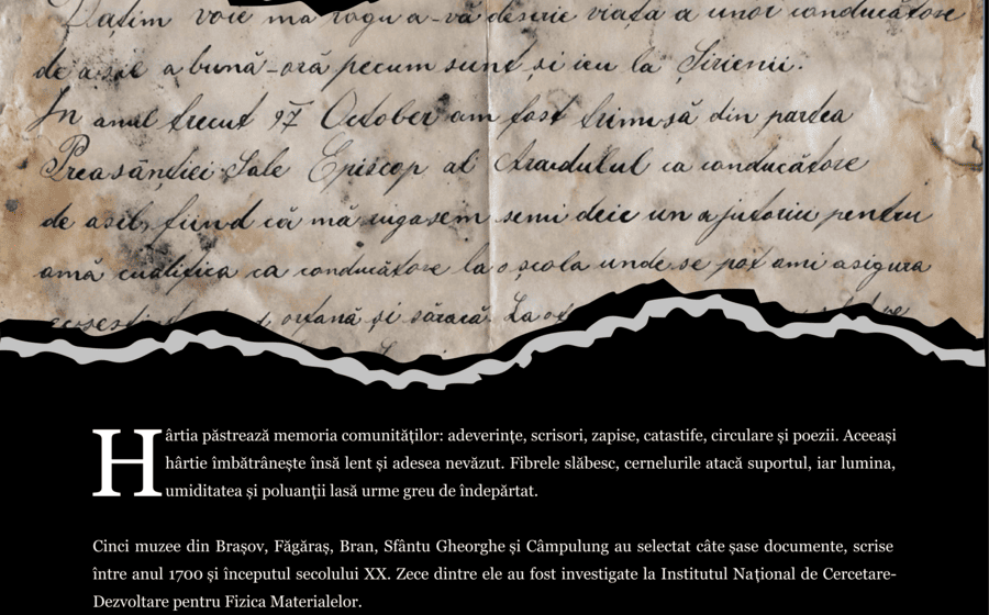 „Terapia hârtiei” deschide seria evenimentelor publice ale proiectului „Documente de patrimoniu” la Muzeul „Casa Mureșenilor” Brașov