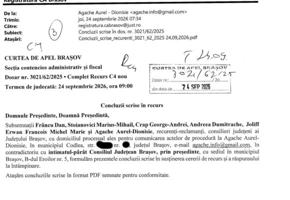 Victorie în instanță a consilierilor județeni USR: interzicerea interpelărilor verbale în Consiliul Județean Brașov este nelegală Victorie în instanță a consilierilor județeni USR: interzicerea interpelărilor verbale în Consiliul Județean Brașov este nelegală